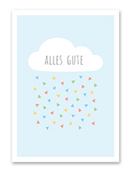 Karte „Alles Gute - Wolke“