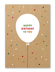 Karte „Birthday - Ballon“