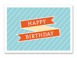 Karte „Birthday - Band“
