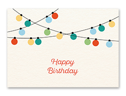 Karte „Birthday - Girlande“