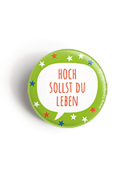 Button „Hoch leben“