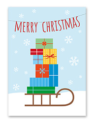 Karte „Christmas - Geschenke“