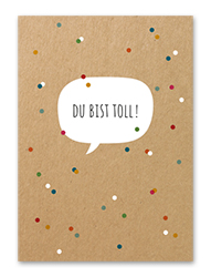 Karte „Du bist toll“