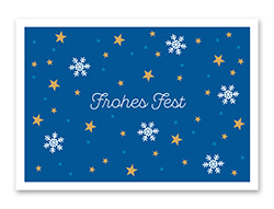 Karte „Frohes Fest - Sterne“