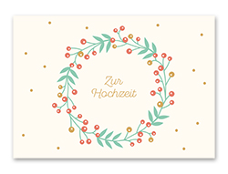 Karte „Zur Hochzeit“