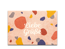 Mini-Karte „Liebe Grüße“