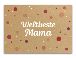 Karte „Weltbeste Mama“