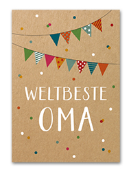 Karte „Weltbeste Oma“