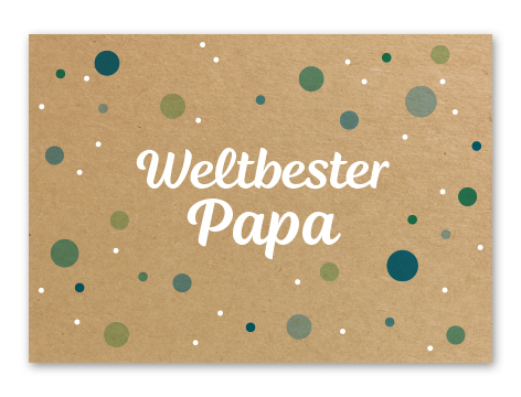 Karte „Weltbester Papa“